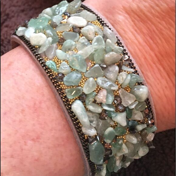 Jewelry - Gorgeous Green Aventurine Stone Bracelet